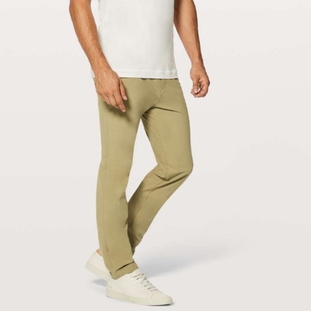 Lululemon Commission Pant Slim Warpstreme Tofino Sand 34x27